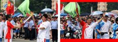 奧運圣火抵達惠州，旭日集團總經(jīng)理，常宏公司董事長楊勛擔任火炬手
